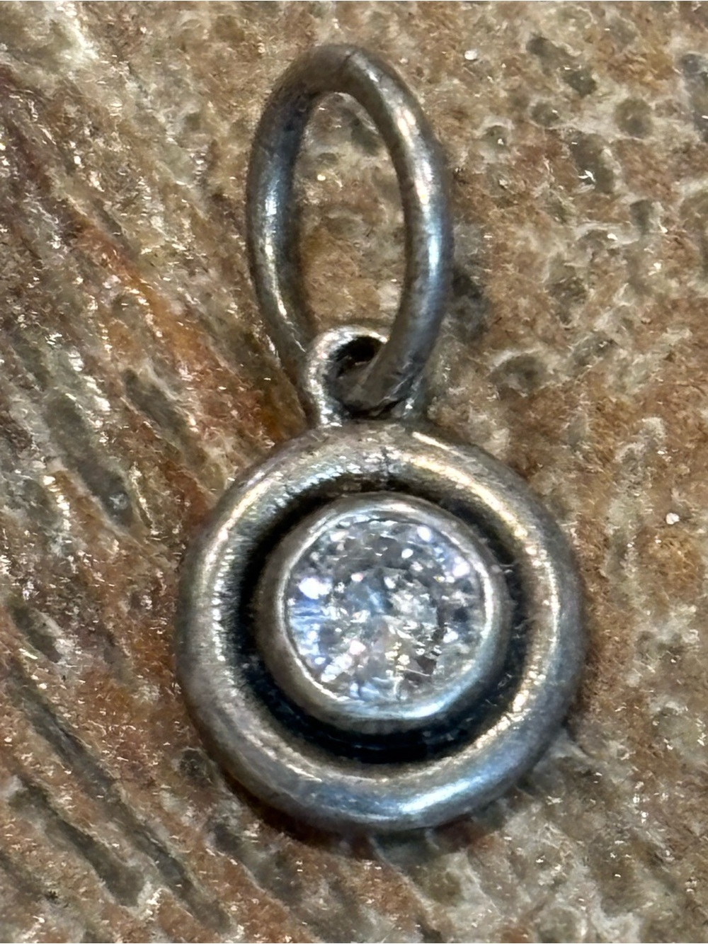 Waxing Poetic sterling silver round charm!
